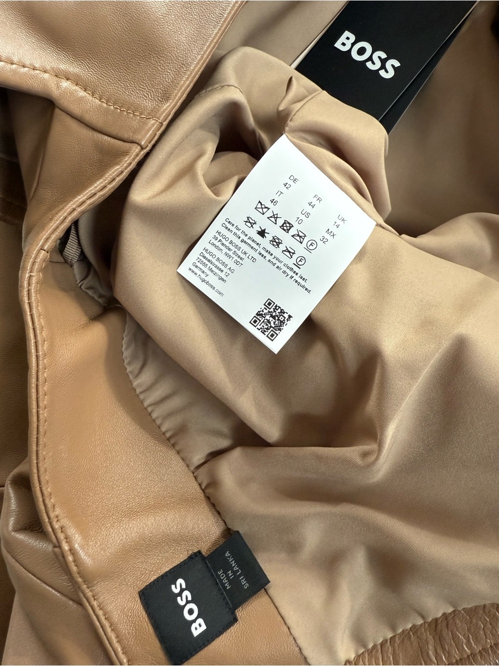 New BOSS Seleni Leather Pencil Skirt - Picture 11 of 16